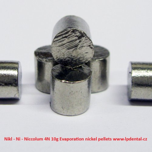 Nikl - Ni - Niccolum 4N 10g Evaporation nickel pellets.jpg