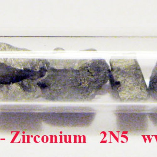 Zirkonium - Zr - Zirconium   melted by electromagnetic induction.Sample-sand blasted surface. Metal 