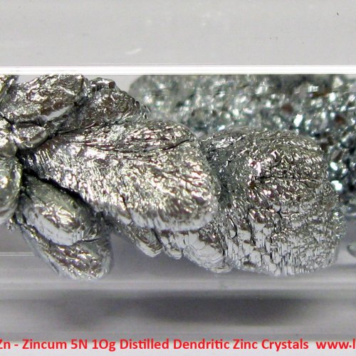Zinek - Zn - Zincum 5N 1Og Distilled Dendritic Zinc Crystals  3.jpg