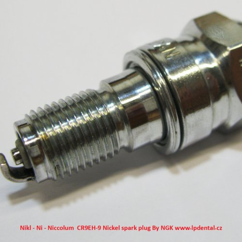 Nikl - Ni - Niccolum  CR9EH-9 Nickel spark plug By NGK 2.jpg