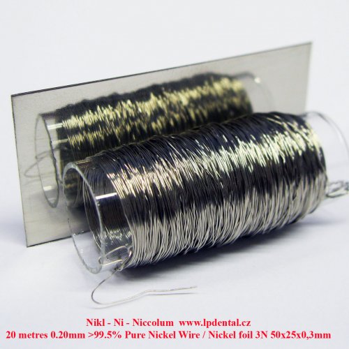 Nikl - Ni - Niccolum-Nickel wire-foil.jpg
