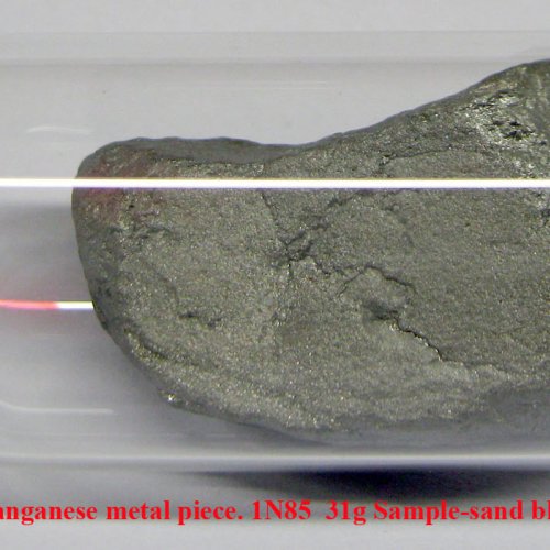 Mangan - Mn - Manganum Manganese metal piece. 1N85  31g Sample-sand blasted surface..jpg