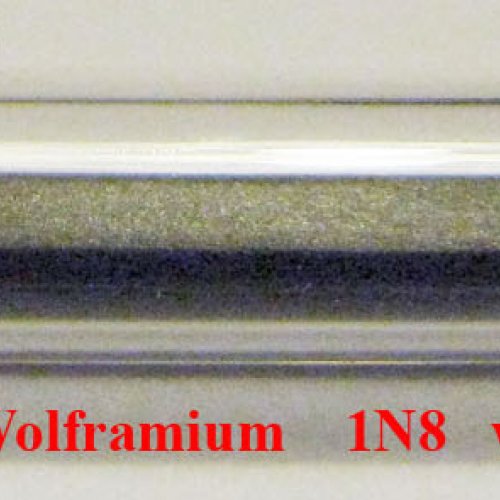 Wolfram - W- Wolframium  Tungsten-Sample-sand blasted surface.