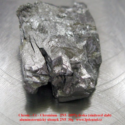 Chrom - Cr - Chromium  Pure aluminothermic chromium piece