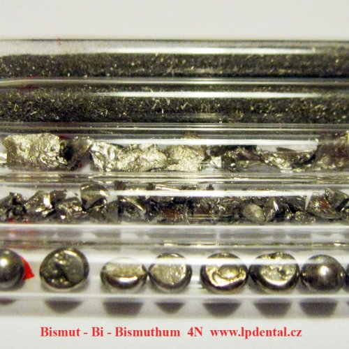 Bismut - Bi- Bismuthum-Powder,Metal pieces,Crystalline fragment/Pieces,Melted pellets