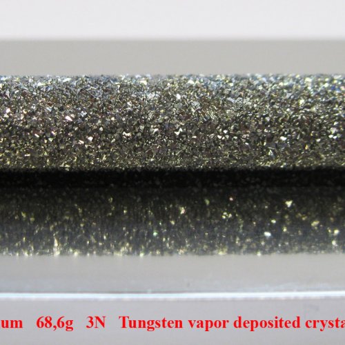 Wolfram - W - Wolframium   68,6g   3N   Tungsten vapor deposited crystal bar.  1.jpg