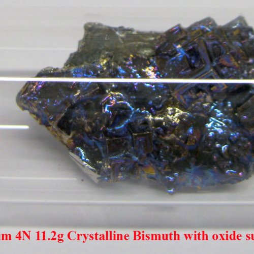 Bismut - Bi - Bismuthum 4N 11.2g Crystalline Bismuth with oxide surface..jpg