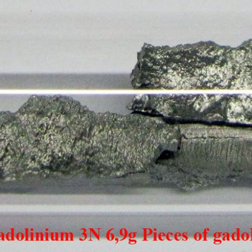 Gadolinium - Gd - Gadolinium 3N 6,9g Pieces of gadolinium.jpg