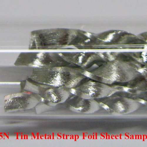 Cín - Sn - Stannum  5N  Tin Metal Strap Foil Sheet Sample..jpg