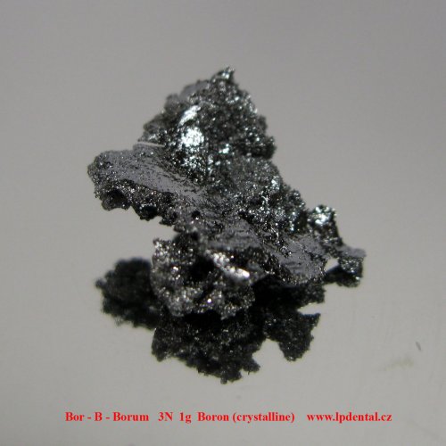 Bor - B - Borum   3N  1g  Boron (crystalline)5.jpg