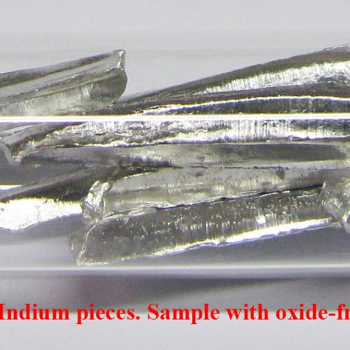 Indium - In - Indium 4N 8,6g Indium pieces. Sample with oxide-free surface..jpg