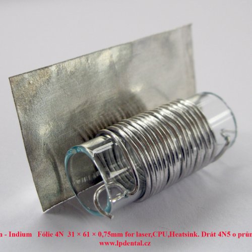 Indium In - Indium- Fólie -drát-Wire-Foil