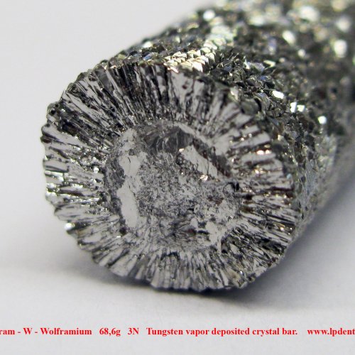 Wolfram - W - Wolframium   68,6g   3N   Tungsten vapor deposited crystal bar.  9.jpg