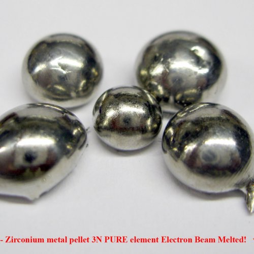 Zirkonium - Zr - Zirconium metal pellet 3N PURE element Electron Beam Melted3.jpg