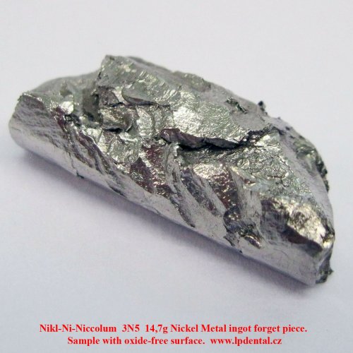 Nikl-Ni-Niccolum  3N5  14,7g Nickel Metal ingot forget piece. Sample with oxide-free surface. 1.jpg
