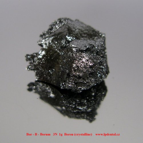 Bor - B - Borum   3N  1g  Boron (crystalline) 1.jpg