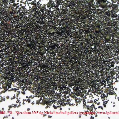 Nikl - Ni - Niccolum 3N5 6g Nickel melted pellets (granules) 3.jpg