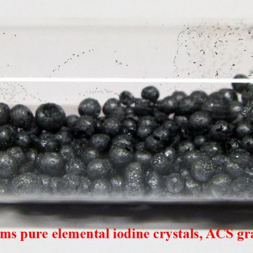 Jod - I - Iodum  10 grams pure elemental iodine crystals, ACS grade,3N.jpg