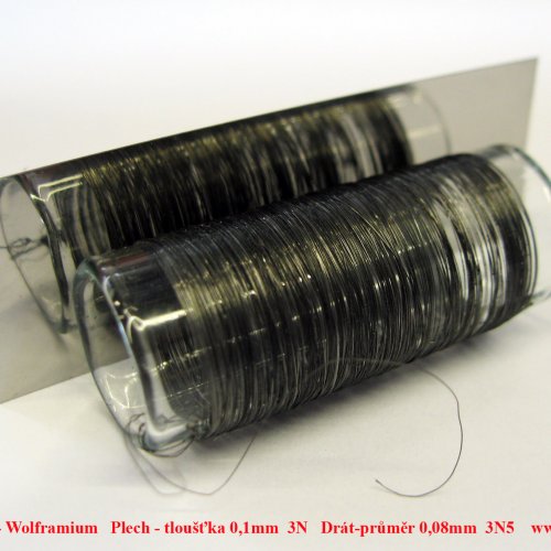 Wolfram - W - Wolframium -fólie-drát.jTungsten Foil-Wire
