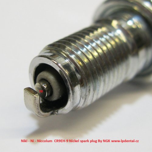 Nikl - Ni - Niccolum  CR9EH-9 Nickel spark plug By NGK 3.jpg