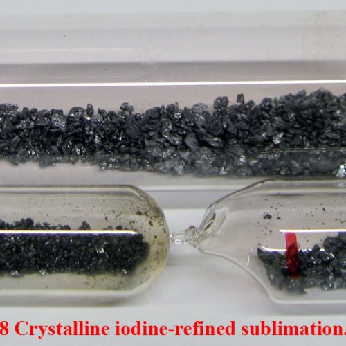 Jod - I - Iodum 2N8 Crystalline iodine-refined sublimation. 1.jpg