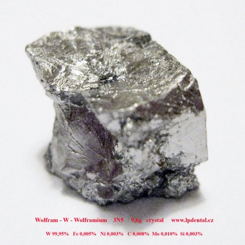 Wolfram - W - Wolframium -  Tungsten crystalline fragment