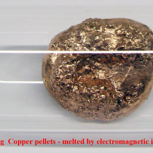 Měď-Cu-Cuprum 3N 22,4g  Copper pellets - melted by electromagnetic induction..jpg