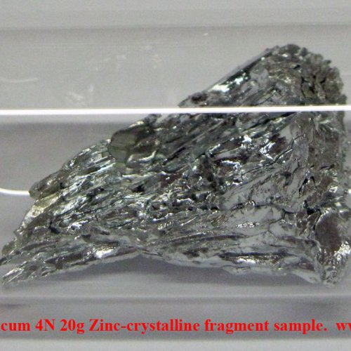 Zinek - Zn - Zincum 4N 20g Zinc-crystalline fragment sample..jpg