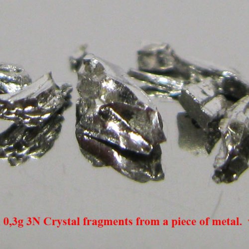 Iridium-Ir-Iridium 0,3g 3N Crystal fragments from a piece of metal. 8.jpg