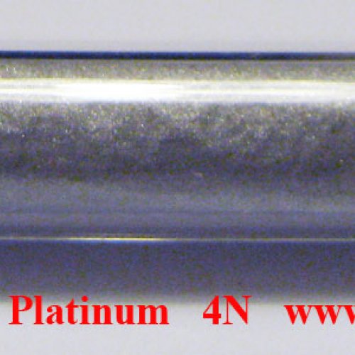 Platina - Pt - Platinum   Sample-sand blasted surface.