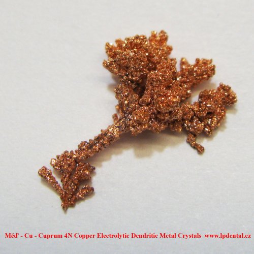 Měď - Cu - Cuprum 4N Copper Electrolytic Dendritic Metal Crystals 11.jpg