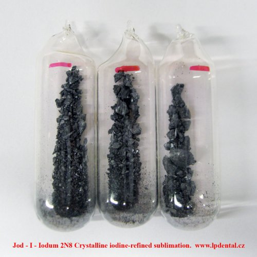 Jod - I - Iodum 2N8 Crystalline iodine-refined sublimation.  4.jpg