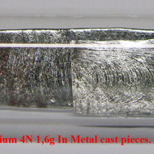 Indium - In - Indium 4N 1,6g In Metal cast pieces..jpg