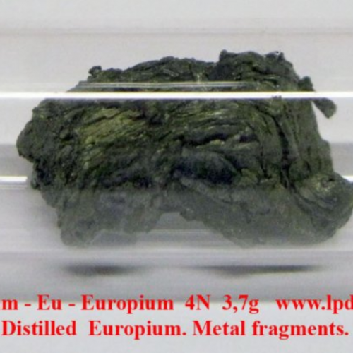 Europium - Eu - Europium 4N 3,7gDistilled Europium. Metal fragments.png