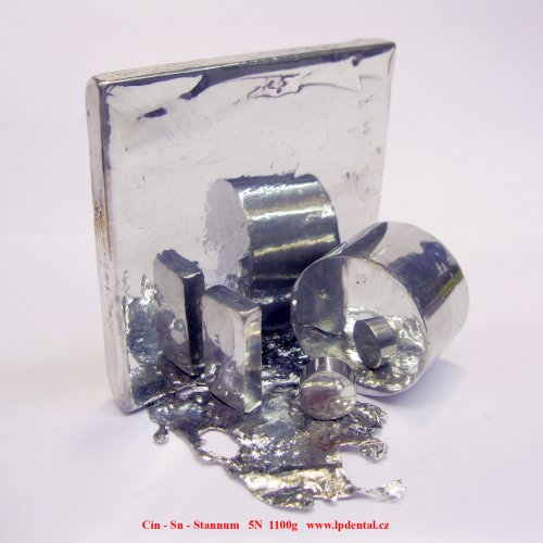 Cín - Sn - Stannum   Tin Cylinder,Metal Ingot,Machined piece tube,Metal pieces,Rod