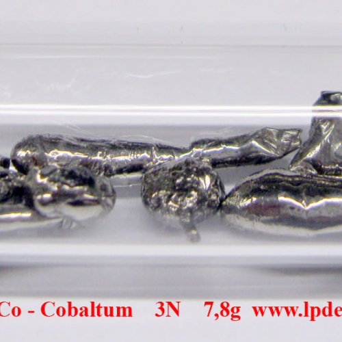 Kobalt - Co - Cobaltum Cobalt  melted by electromagnetic induction.