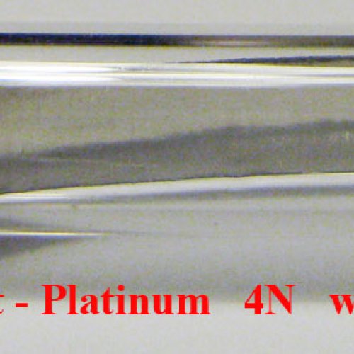 Platina - Pt - Platinum Foil Sample-glossy surface.