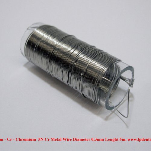 Chrom - Cr - Chromium  5N Cr Metal Wire Diameter 0,3mm Lenght 5m..jpg