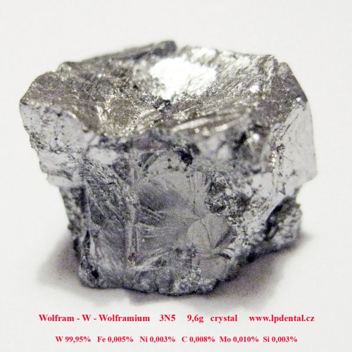 Wolfram - W - Wolframium - Tungsten crystalline fragment