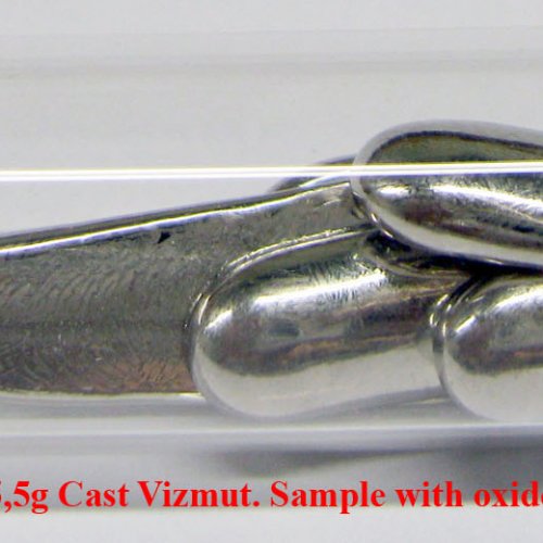 Bismut - Bi - Bismuthum  4N 15,5g Cast Vizmut. Sample with oxide-free surface..jpg