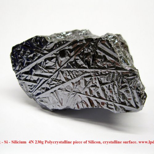 Křemík - Si - Silicium  4N 230g Polycrystalline piece of Silicon, crystalline surface..jpg