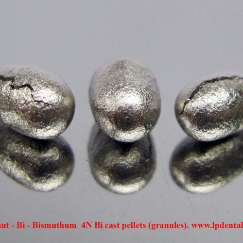 Bismut - Bi - Bismuthum  4N Bi cast pellets (granules)..jpg