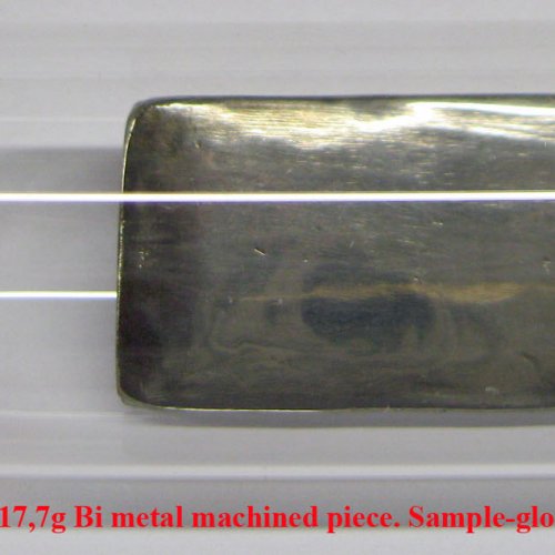 Bismut - Bi - Bismuthum 3N 17,7g Bi metal machined piece. Sample-glossy surface..jpg