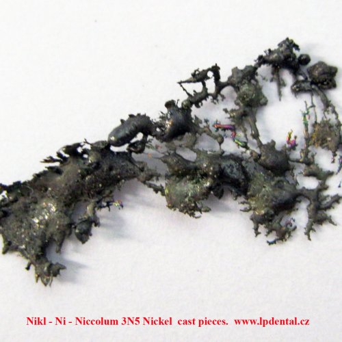 Nikl - Ni - Niccolum 3N5 Nickel  cast pieces. 2.jpg