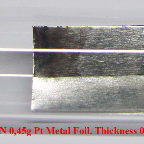 Platina - Pt - Platinum 4N 0,45g Pt Metal Foil. Thickness 0,02mm.jpg