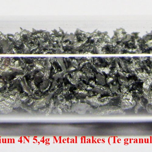 Tellur - Te - Tellurium 4N 5,4g Metal flakes (Te granules) 1.jpg