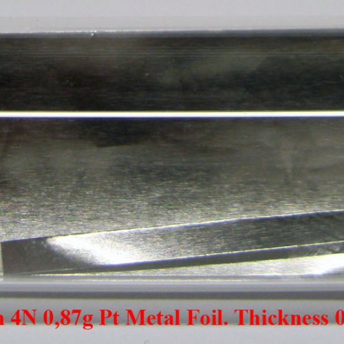 Platina - Pt - Platinum 4N 0,87g Pt Metal Foil. Thickness 0,02mm.jpg