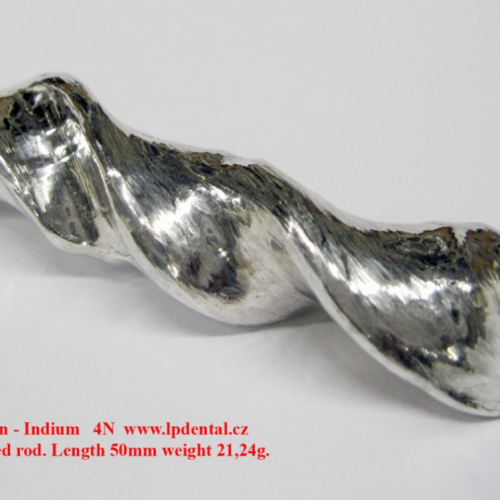 Indium - In - Indium melted rod.png