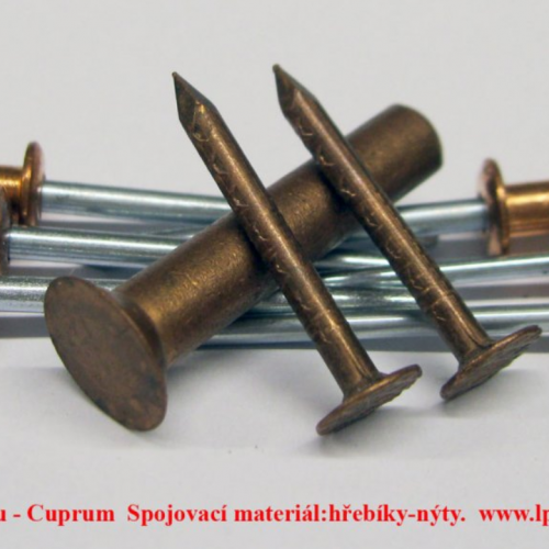 Měď - Cu - Cuprum  Copper Nails/Rivets