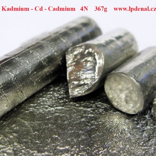 Kadmium - Cd - Cadmium  Melted piece shiny -glossy sufrace. Metal Rod